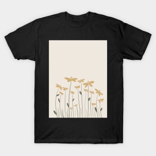 Marguerite Daisy Illustration - dainty flower drawing T-Shirt